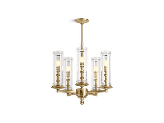KOHLER K-23347-CH05-BGL Damask Five-light chandelier