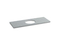 KOHLER K-5765-S36 Solid/Expressions 61" vanity-top with single Verticyl oval cutout