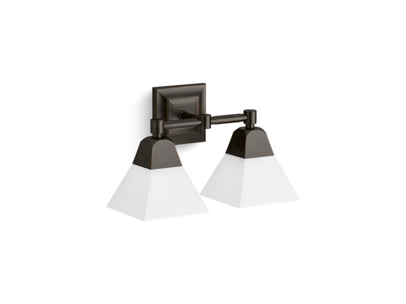 KOHLER K-23687-BA02-BZL Oil-Rubbed Bronze Memoirs Two-light sconce