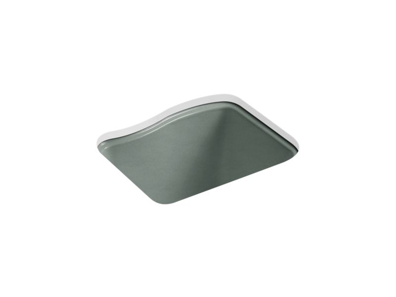 KOHLER K-6657-4U-FT River Falls 25" x 22' x 14-15/16" undermount utility sink with 4 faucet holes