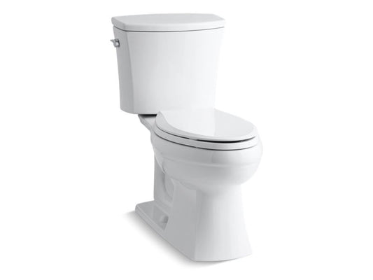 KOHLER K-3754-0 White Kelston Two-piece elongated 1.6 gpf chair height toilet