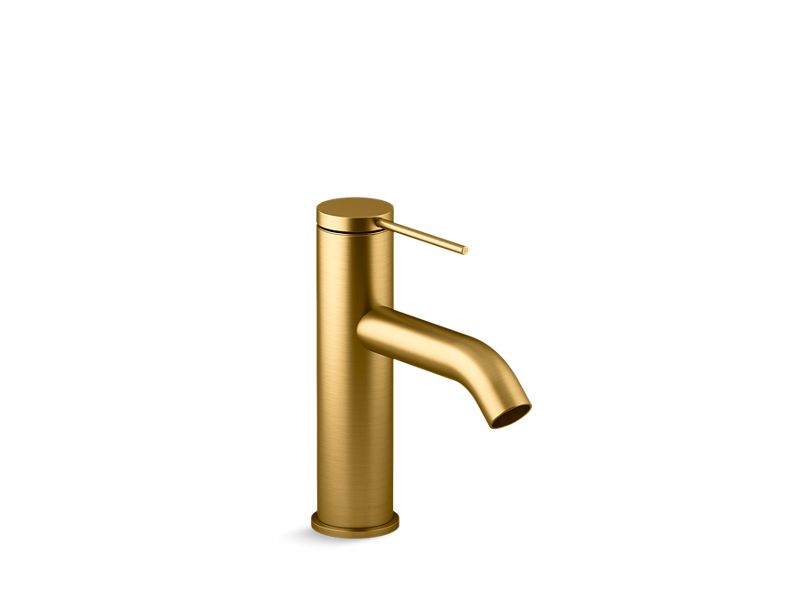KOHLER K-77958-4A-2MB Vibrant Brushed Moderne Brass Components Single-handle bathroom sink faucet, 1.2 gpm