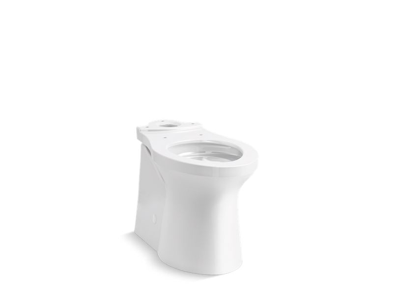 KOHLER K-20148-0 White Betello Elongated toilet bowl with skirted trapway, seat not included