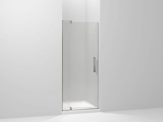 KOHLER K-707501-D3-BNK Anodized Brushed Nickel Revel Pivot shower door, 70" H x 27-5/16 - 31-1/8" W, with 5/16" thick Frosted glass