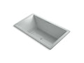 KOHLER K-1174-VB-95 Underscore 72" X 42" Drop-In Vibracoustic Bath In Ice Grey