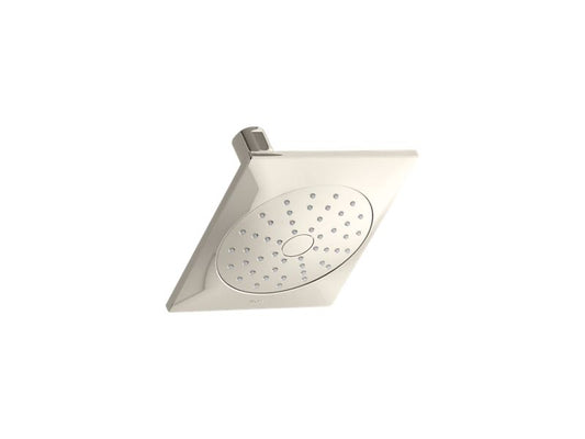KOHLER K-45215-G-SN Vibrant Polished Nickel Loure 1.75 gpm single-function showerhead with Katalyst air-induction technology