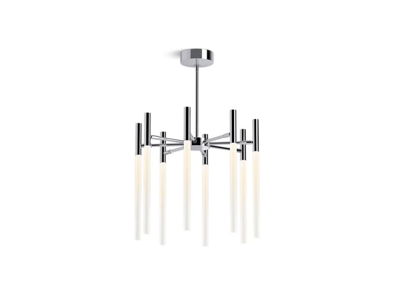 KOHLER K-23459-CHLED-CPL Components Eight-light LED chandelier