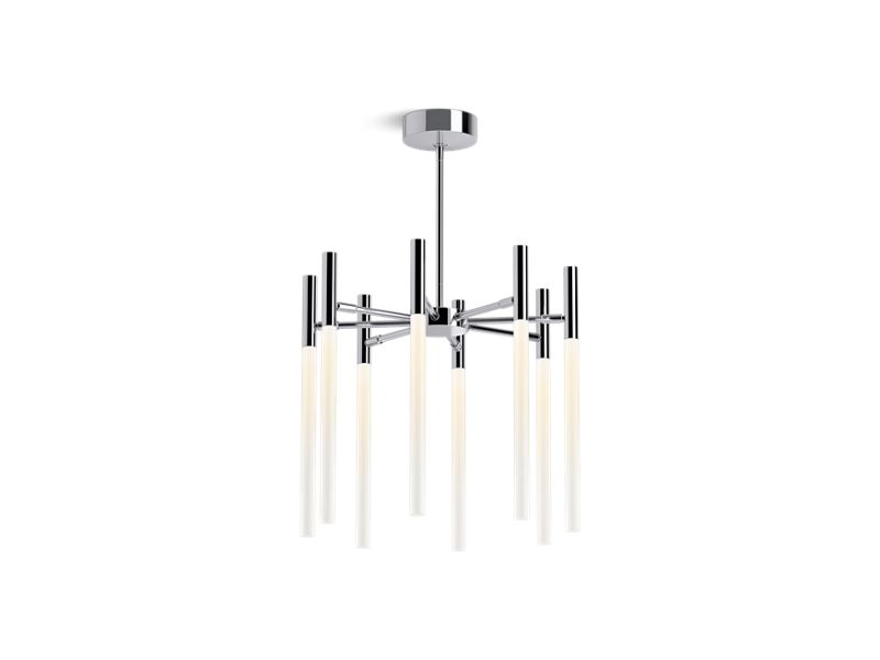 KOHLER K-23459-CHLED-CPL Components Eight-light LED chandelier