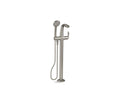 KOHLER K-T97334-4-BN Refinia floor-mount bath filler trim with handshower