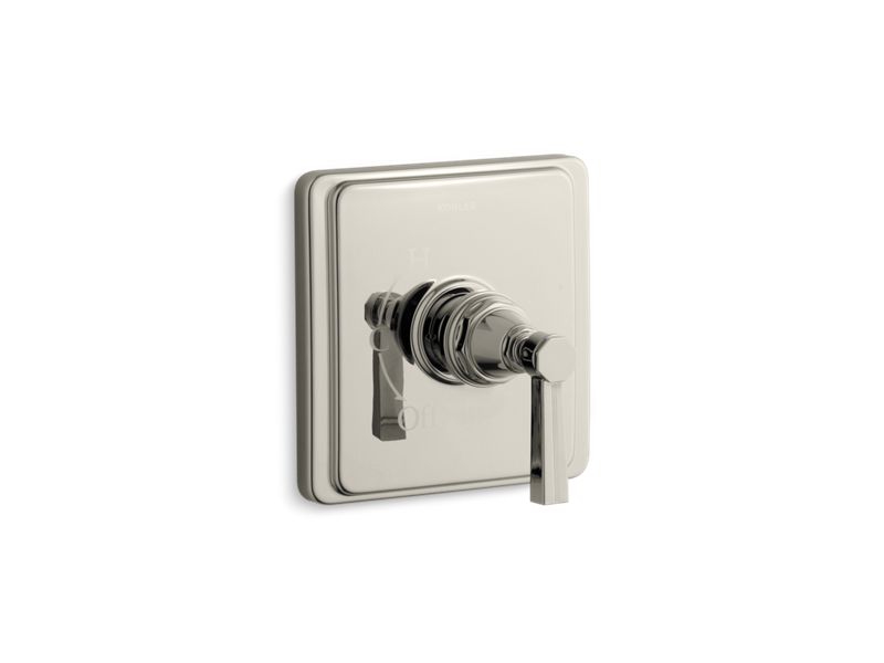 KOHLER K-TS13135-4B-SN Pinstripe Rite-Temp(R) valve trim with lever handle