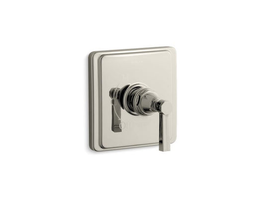 KOHLER K-TS13135-4B-SN Pinstripe Rite-Temp(R) valve trim with lever handle