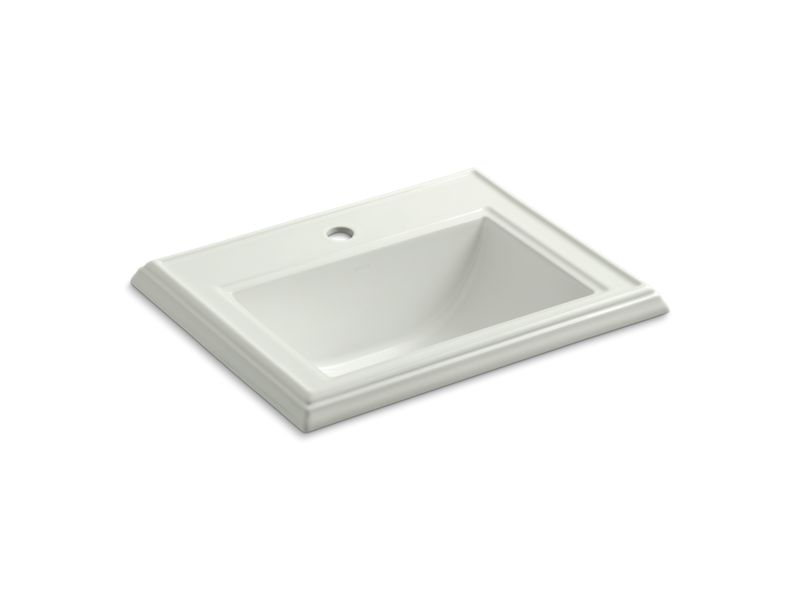 KOHLER K-2241-1-NY Memoirs Classic Classic drop-in bathroom sink with single faucet hole