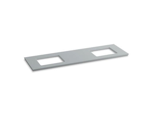 KOHLER K-5462-S36 Solid/Expressions 73" vanity-top with double Verticyl rectangular cutout