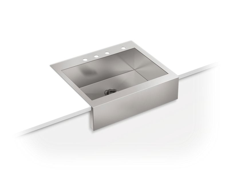 KOHLER K-3935-4-NA Not Applicable Vault 29-3/4" top-mount single-bowl farmhouse kitchen sink