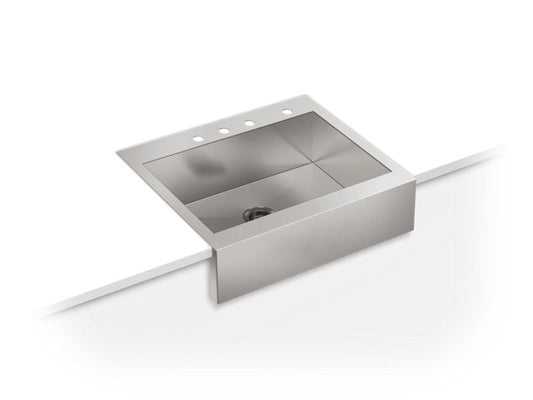 KOHLER K-3935-4-NA Not Applicable Vault 29-3/4" top-mount single-bowl farmhouse kitchen sink