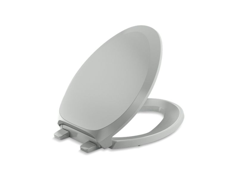 KOHLER K-4713-RL-95 Ice Grey French Curve ReadyLatch Quiet-Close elongated toilet seat