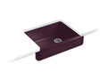 KOHLER K-6486-PLM Whitehaven 29-1/2" x 21-9/16" x 9-5/8" Undermount single-bowl farmhouse kitchen sink