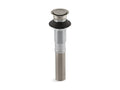 KOHLER K-7124-BN Clicker drain without overflow In Vibrant Brushed Nickel