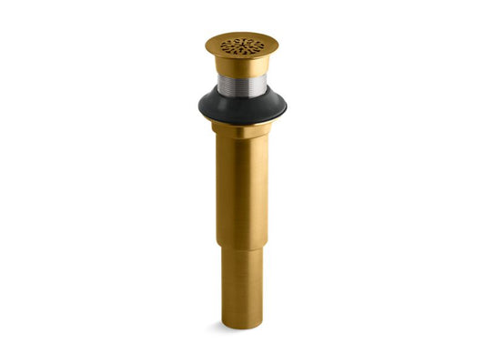 KOHLER K-7108-2MB Vibrant Brushed Moderne Brass Decorative grid drain without overflow