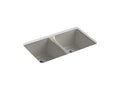 KOHLER K-5873-5U-K4 Deerfield 33" x 22" x 9-5/8" Undermount double-equal kitchen sink