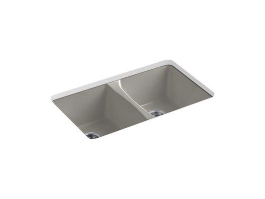 KOHLER K-5873-5U-K4 Deerfield 33" x 22" x 9-5/8" Undermount double-equal kitchen sink