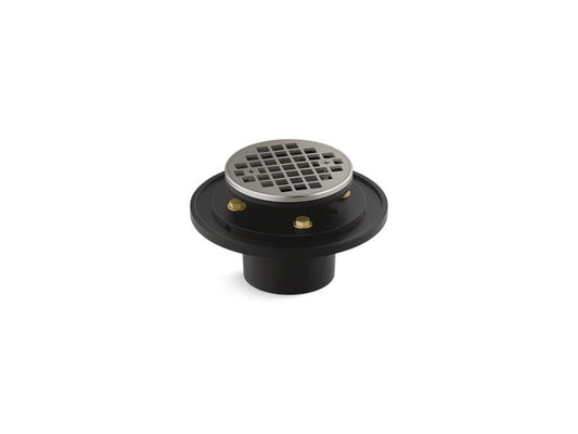 KOHLER K-22671-BN Vibrant Brushed Nickel Clearflo Round brass tile-in shower drain