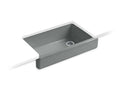 KOHLER K-6488-FT Whitehaven 35-1/2" x 21-9/16" x 9-5/8" Undermount single-bowl farmhouse kitchen sink