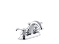 KOHLER K-12266-4-CP Fairfax Centerset bathroom sink faucet with lever handles