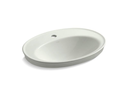 KOHLER K-2075-1-NY Serif Drop-in bathroom sink with single faucet hole