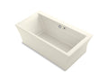 KOHLER K-1959-GH-96 Stargaze 72" x 36" freestanding Heated BubbleMassage air bath with fluted shroud