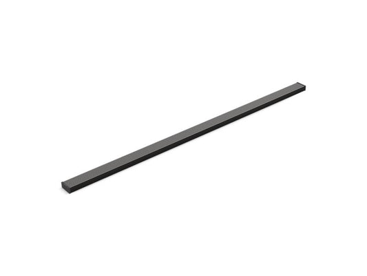 KOHLER K-80661-BL Matte Black 2-1/2" x 60" linear drain grate with perforated pattern