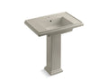 KOHLER K-2845-1-G9 Tresham 30" pedestal bathroom sink with single faucet hole