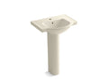 KOHLER K-5266-1-47 Veer 24" pedestal bathroom sink with single faucet hole
