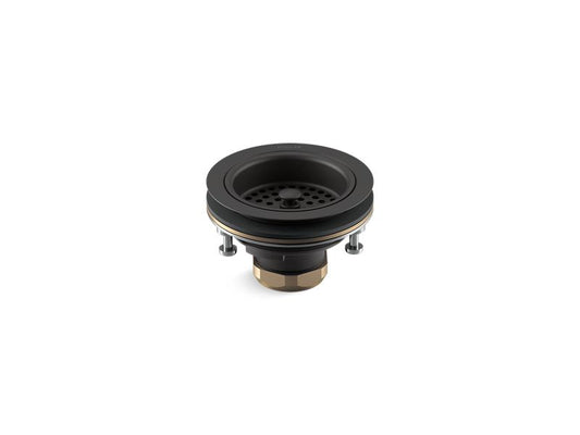 KOHLER K-R8799-C-BL Matte Black Duostrainer Sink drain and strainer,less tailpiece