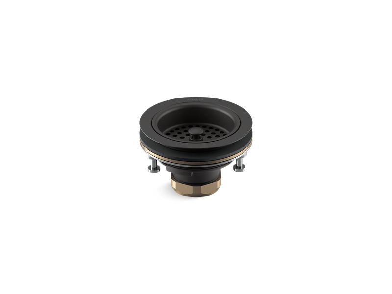 KOHLER K-R8799-C-BL Matte Black Duostrainer Sink drain and strainer,less tailpiece