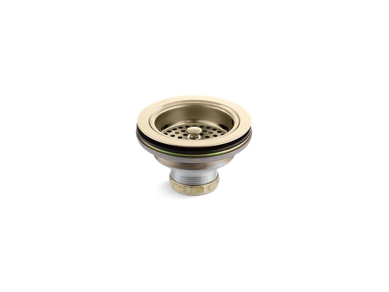 KOHLER K-8799-AF Vibrant French Gold Duostrainer Sink drain and strainer basket, less tailpiece