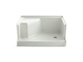 KOHLER K-9488-NY Memoirs 48" x 36" single threshold right-hand drain shower base with integral seat at left