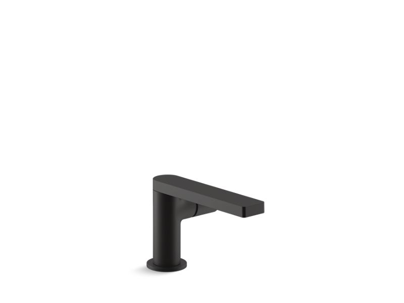 KOHLER K-73050-7-BL Matte Black Composed Single-handle bathroom sink faucet with cylindrical handle
