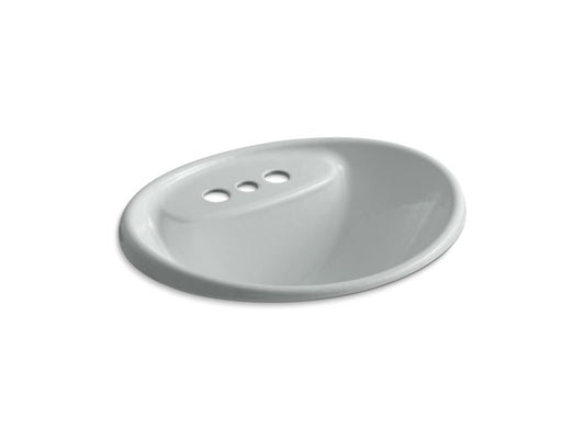 KOHLER K-2839-4-95 Tides Drop-in bathroom sink with 4" centerset faucet holes