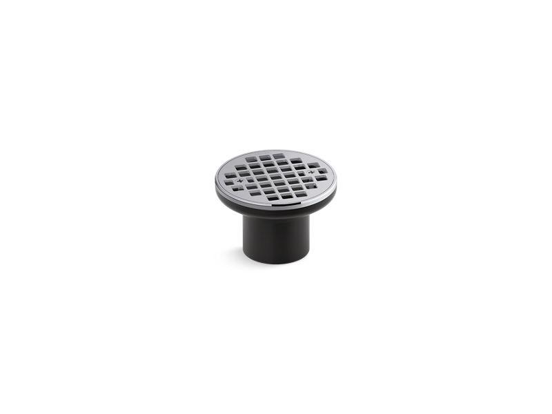 KOHLER K-22666-CP Polished Chrome Clearflo Round brass tile-in shower drain (drain body not included)