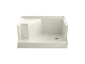 KOHLER K-9488-96 Memoirs 48" x 36" single threshold right-hand drain shower base with integral seat at left