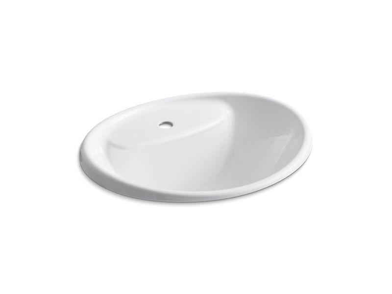KOHLER K-2839-1-0 Tides Drop-in sink with single faucet hole