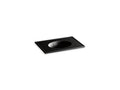 KOHLER Ceramic/Impressions K-2796-8-7 Black Black 31" Vitreous china vanity top with integrated oval sink