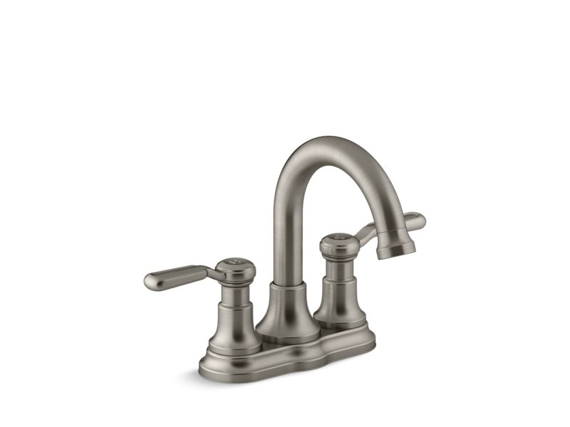 KOHLER K-R76256-4D-BN Worth Centerset bathroom sink faucet, 1.2 gpm In Vibrant Brushed Nickel