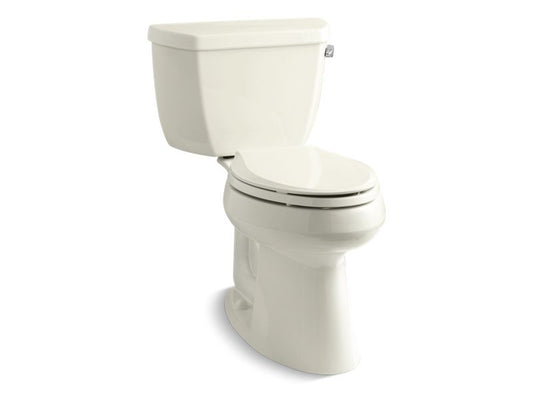 KOHLER K-3713-RA-96 Highline Classic Two-Piece Elongated Toilet, 1.28 Gpf In Biscuit