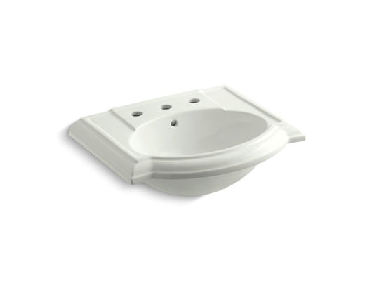 KOHLER K-2287-8-NY Devonshire Bathroom sink with 8" widespread faucet holes