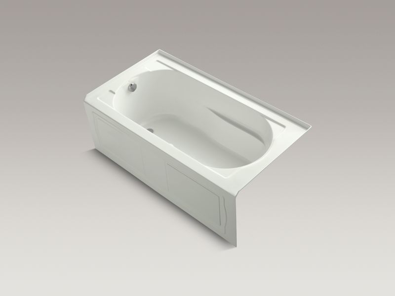 KOHLER K-1357-GHLA-NY Devonshire 60" x 32" Heated BubbleMassage air bath, alcove, left drain