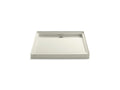 KOHLER K-9997-96 Groove 42" x 42" single-threshold rear center drain shower base
