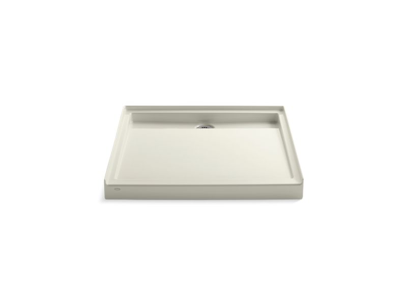 KOHLER K-9997-96 Groove 42" x 42" single-threshold rear center drain shower base