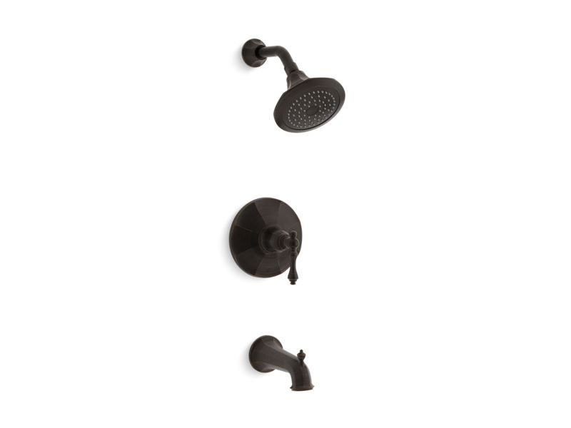KOHLER K-TS13492-4-2BZ Kelston Rite-Temp(R) bath and shower valve trim with lever handle, spout and 2.5 gpm showerhead